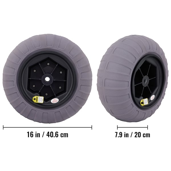 Strandballonghjul, 40.6x20 cm, 2-pack, TPU