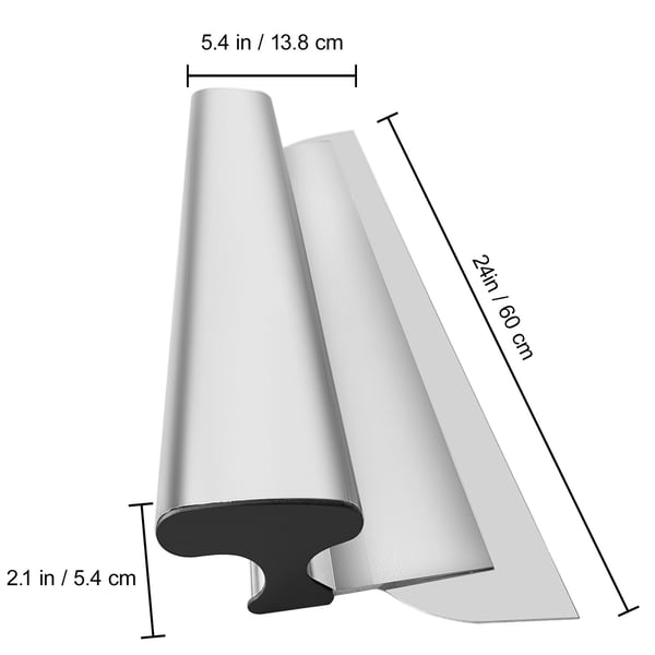Spackelspade för gips, 60x13.8x5.4 cm, rostfritt stål