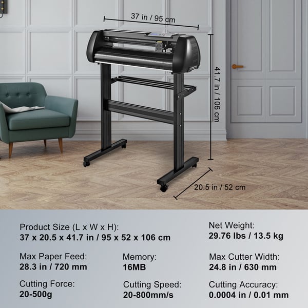 Vinyylileikkuri, 95x52x106 cm, Bluetooth, säädettävä nopeus