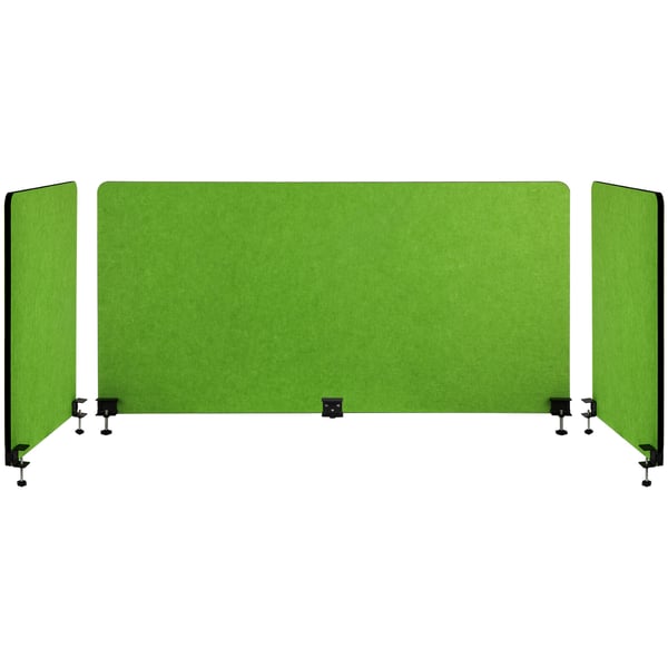 Pöytäerotin, 152x61 cm, vihreä, ääntä vaimentava akustiikkapaneeli