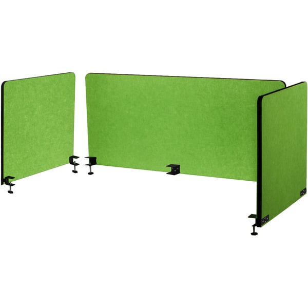 Pöytäerotin, 152x61 cm, vihreä, ääntä vaimentava akustiikkapaneeli