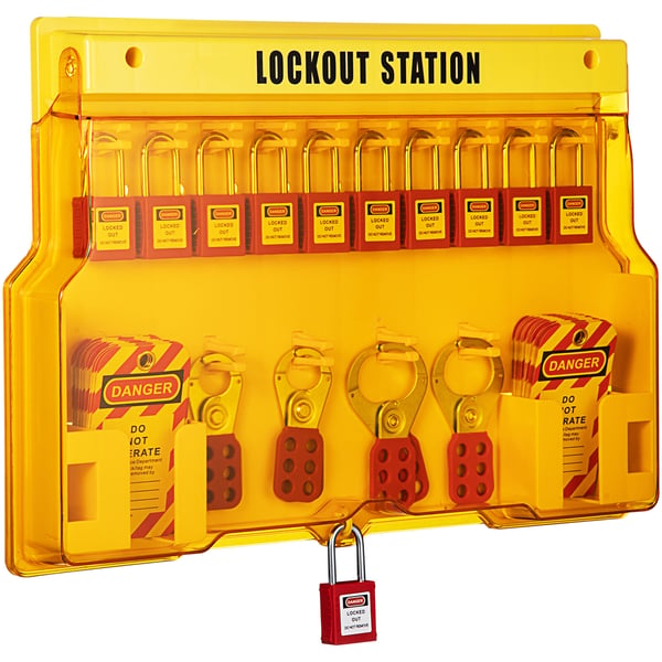 Lukkout-tagout-sarja, 58-osainen sähkötyöturvallisuuspaketti, 39,4x55,9 cm