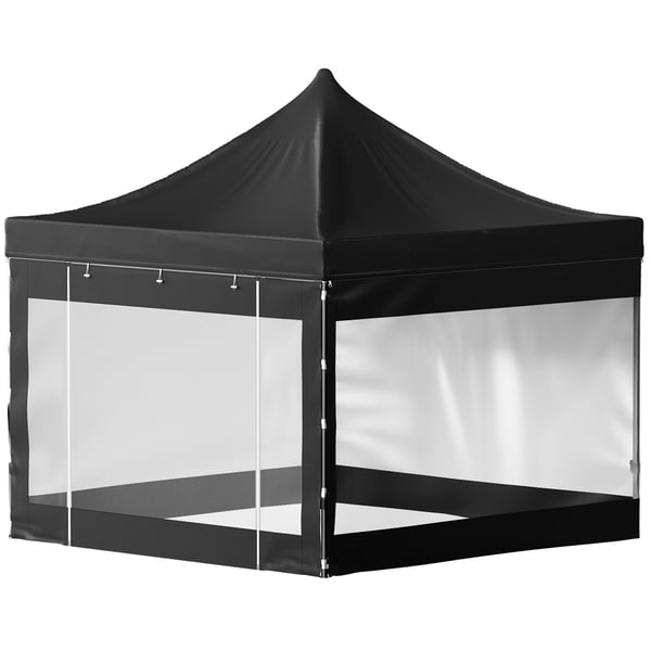 Pavillon, 304,8x304,8 cm, Sort, Udendørs vandtæt ly