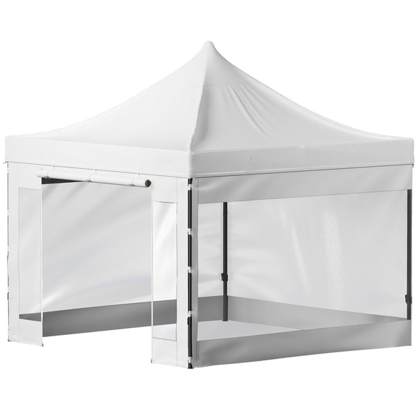 Pavillon, 304,8x304,8 cm, Hvid, Udendørs Vandtæt Ly Pavillon, 304,8x304,8 cm, Hvid, Udendørs Vandtæt Ly