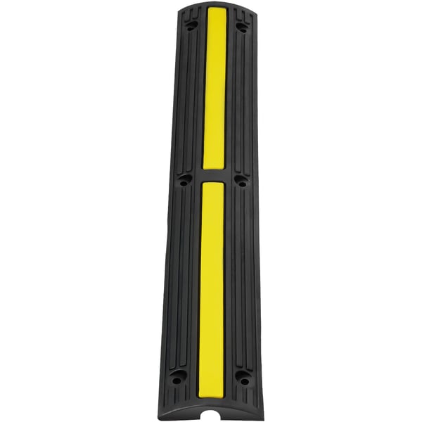 Kabelbeskytter rampe, 100x15x3,1 cm, Sort, Gummi
