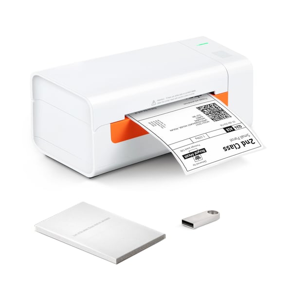 Termisk etiketprinter 20x7,9x8,3 cm, etiketmaskine, automatisk etiketgenkendelse