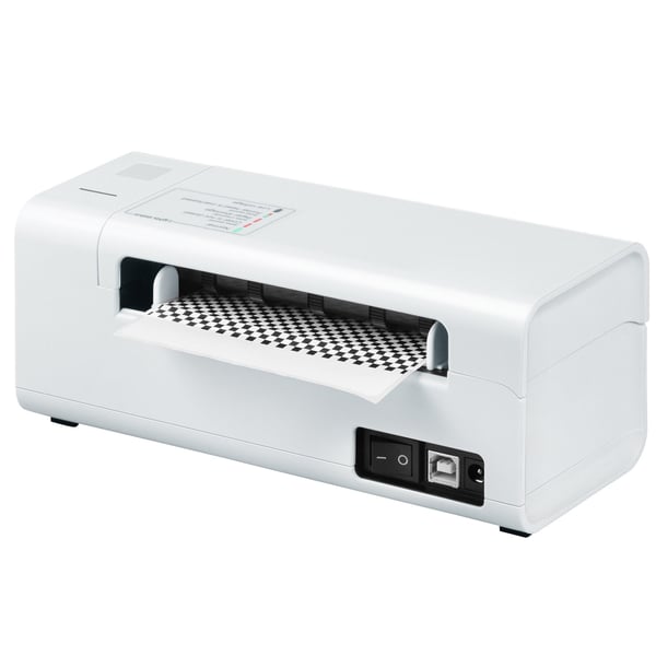 Termisk etiketprinter 20x7,9x8,3 cm, etiketmaskine, automatisk etiketgenkendelse