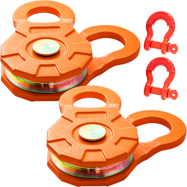 Snatch Block, 19,33x11,25x4,12 cm, Gul, Kraftig stål