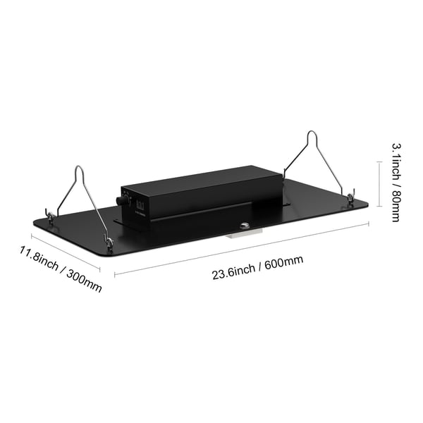 LED vækstlampe, 200W fuldspektrum dæmpbar, 30x60x7,7 cm, indendørs planter