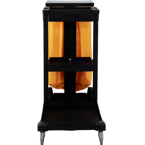 Städvagn, 3-hyllors städvagn, 120x51x98 cm, Gul, Plast