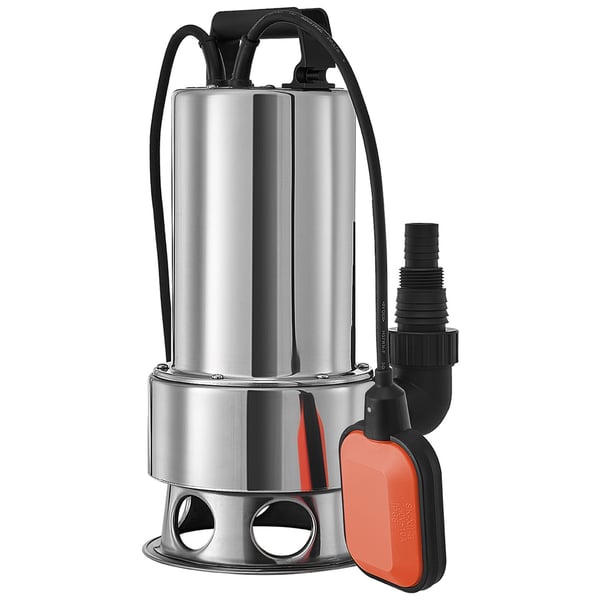 Nedsænkelig vandpumpe, 1300W, 20000L/H, 10 m ledning, rustfrit stål