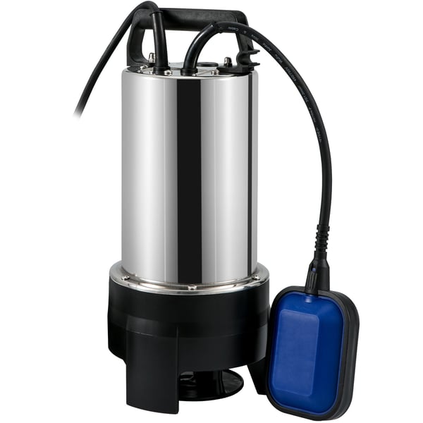 Uppovesipumppu, 1100W 20000L/H, 10 m johto, ruostumaton teräs