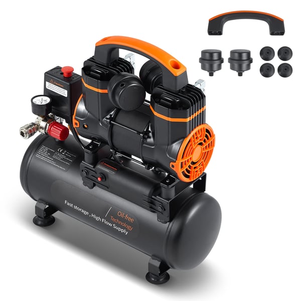 Ilmakompressori 45x16.5x47 cm 7.9 L 900W öljytön erittäin hiljainen Ilmakompressori 45x16.5x47 cm 7.9 L 900W öljytön erittäin hiljainen