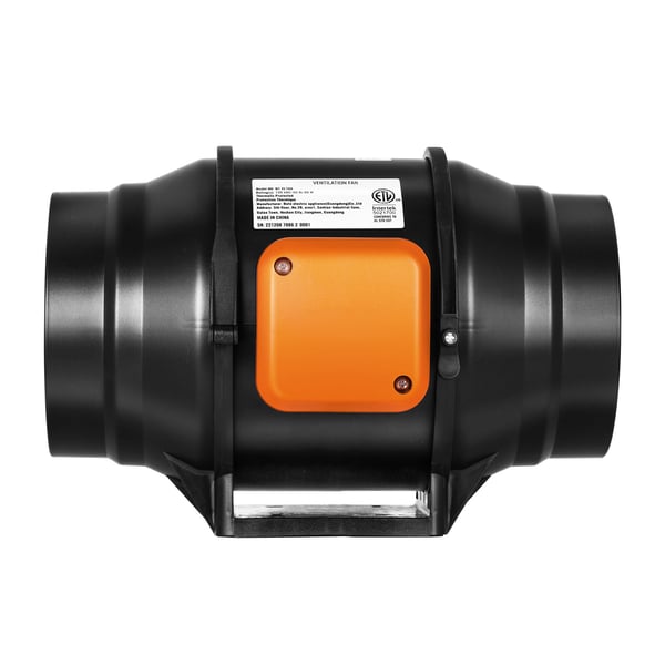 Kanalventilator, 30,6x25,5x21,4 cm, Ventilationsudstødning, Temperatur- og fugtighedsregulator
