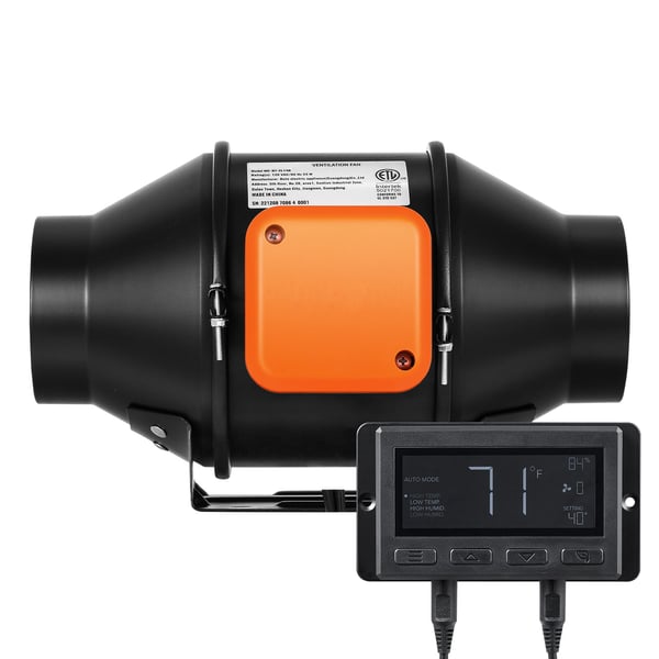 Inline kanalventilator, 30x23.5x18.2 cm, ventilation, udsugning, køling