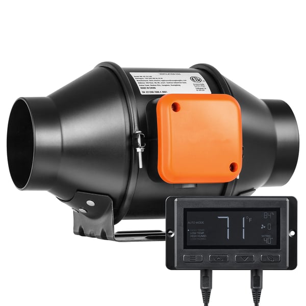 Inline kanalventilator, 30x23.5x18.2 cm, ventilation, udsugning, køling