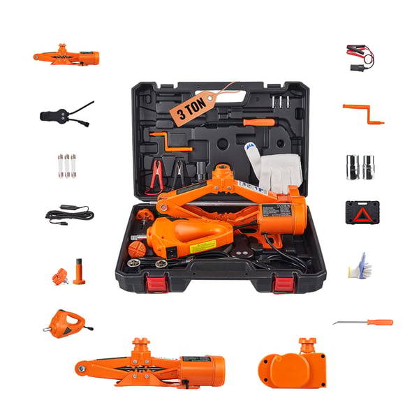 Elektrisk saxdomkraft 3 ton 13x42 cm bilreparationsverktyg stål