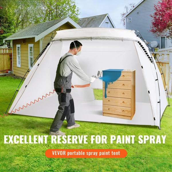 Spraymaling Shelter, 305x213x183 cm, Sammenklappelig, Malestation