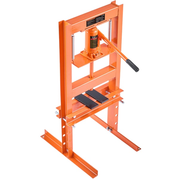 Hydraulisk værkstedspræser, 6 ton, 49,6x40x90,3 cm, stål