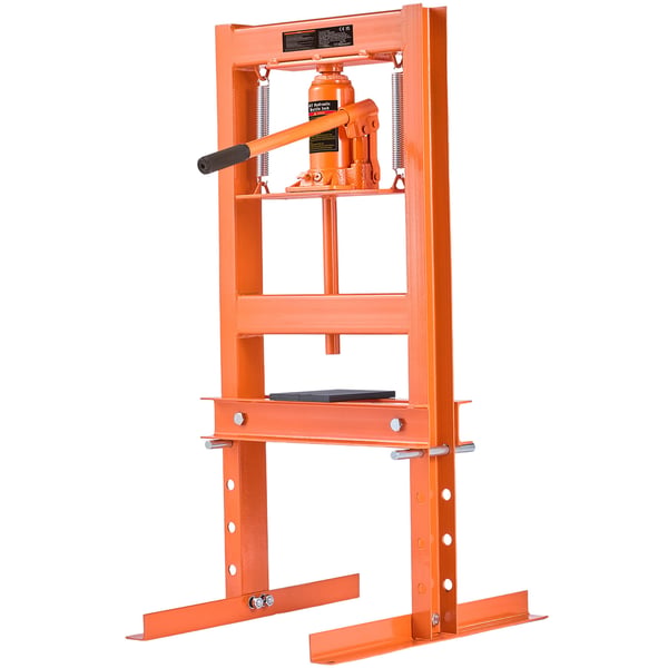 Hydraulisk værkstedspræser, 6 ton, 49,6x40x90,3 cm, stål