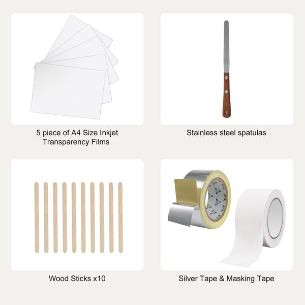 Screen Printing Kit, 2 aluminiumramar 20,3x25,4 cm/25,4x35,6 cm, gör-det-själv-tryck