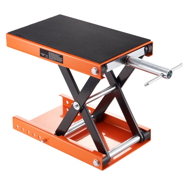 Motorcykel sakseløfter, 365x222x93 mm, 499,5 kg, bred platform