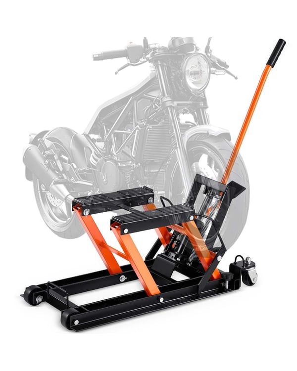 Motorcykel hydraulisk pumpdomkraft 78,2x36x42,8 cm, 680,4 kg, stål