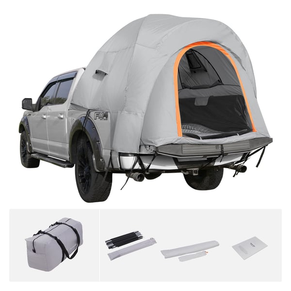 SUV Camping Telt, 240x240x230 cm, Grå, Vandtæt Dobbelt Lag