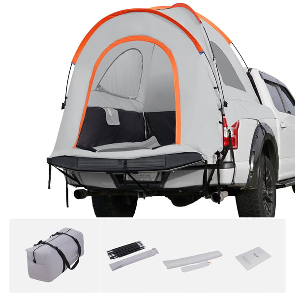 SUV Camping Telt, 240x240x230 cm, Grå, Vandtæt Dobbelt Lag