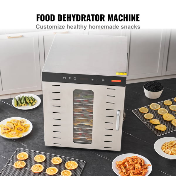 Matdehydrator, 46x42x46.5 cm, rostfritt stål