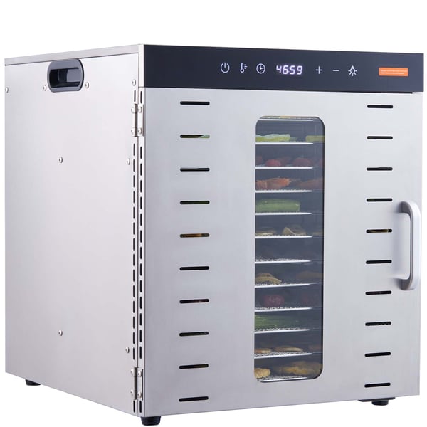 Matdehydrator, 46x42x46.5 cm, rostfritt stål