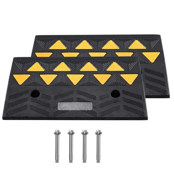 Kantstensramp, 2-pack, 48,3x33x12,7 cm, gummi, extra robust tröskel