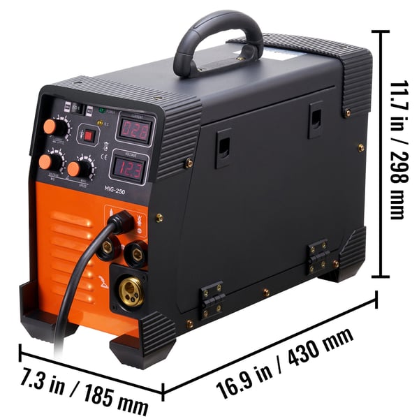 Svejsemaskine, MIG TIG Arc 3 i 1, 46x19x33 cm, Digitalt Display