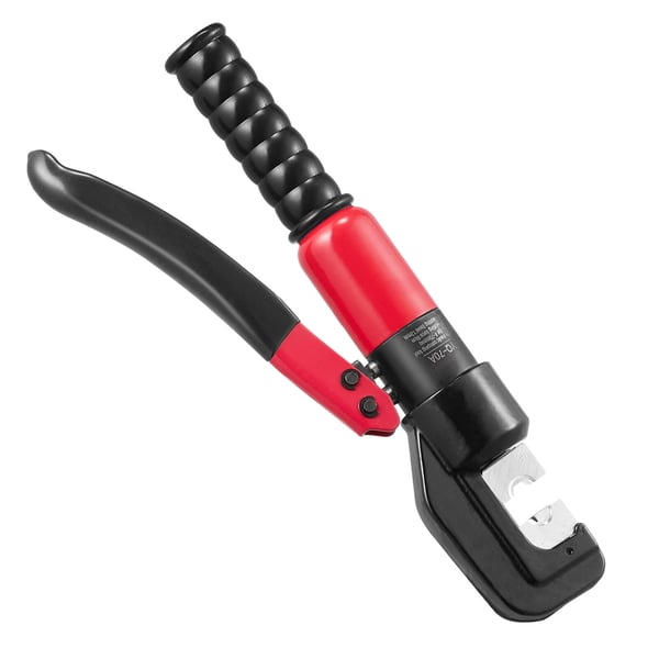Hydraulisk presstang, 9 matricer, stål, kobber og aluminium terminalpresser, skæbetang, opbevaring