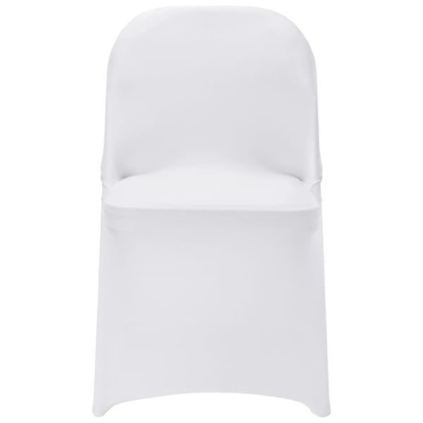 Taitettavan tuolin suojukset, 406x508x762 mm, valkoinen, spandex-kangas Taitettavan tuolin suojukset, 406x508x762 mm, valkoinen, spandex-kangas