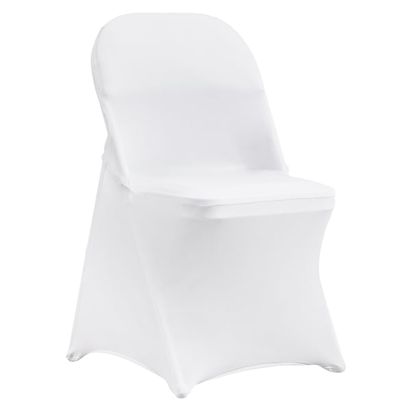 Taitettavan tuolin suojukset, 406x508x762 mm, valkoinen, spandex-kangas