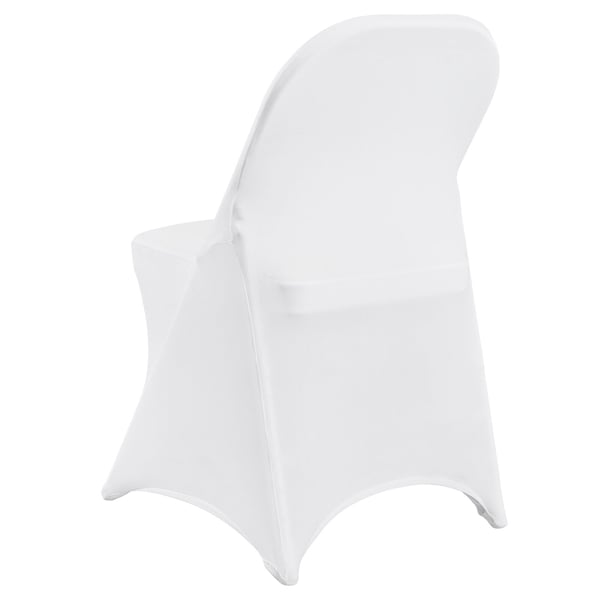Taitettavan tuolin suojukset, 406x508x762 mm, valkoinen, spandex-kangas