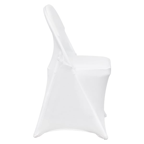 Taitettavan tuolin suojukset, 406x508x762 mm, valkoinen, spandex-kangas