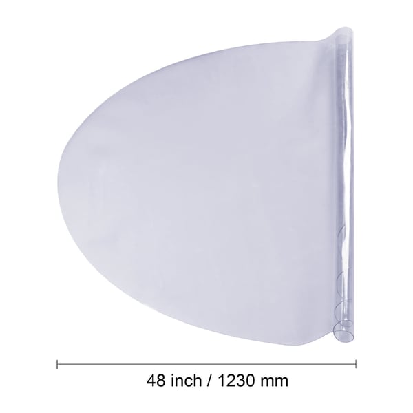 Bordsskydd, 123 cm rund, 1.5 mm PVC, transparent