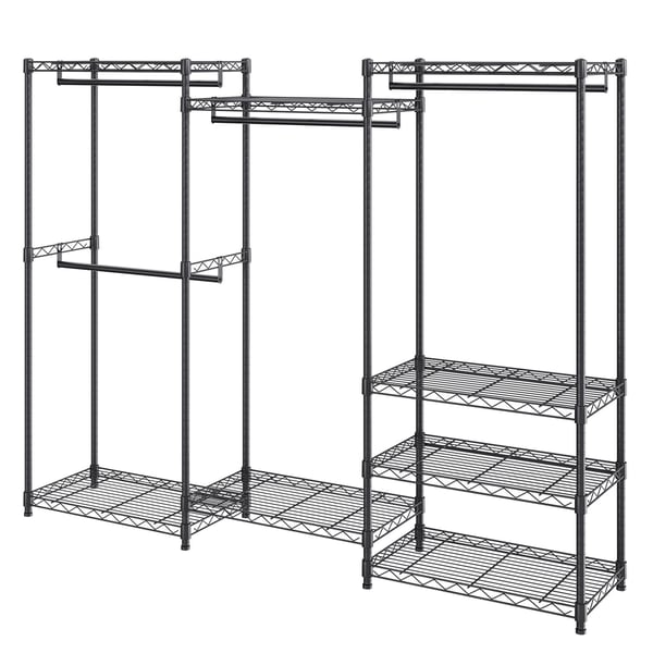 Klädställning, Robust justerbar fristående garderob, 1740x450x1800 mm, Stål