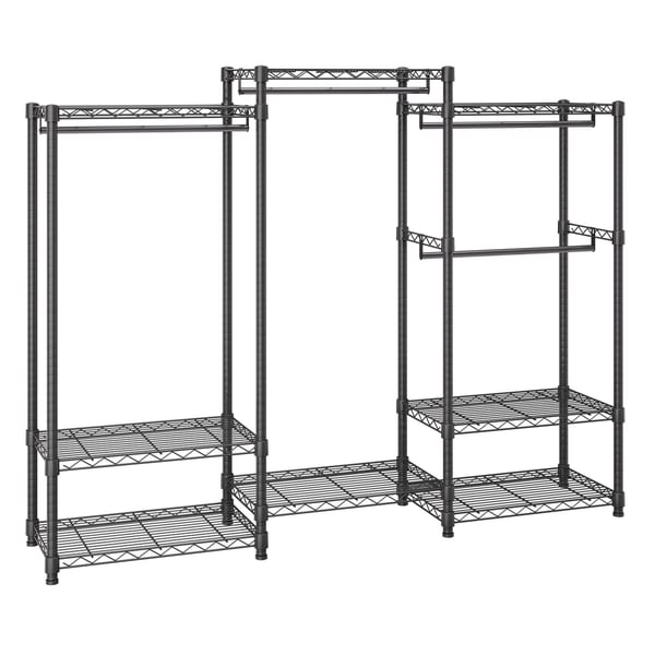 Klädställning, Robust justerbar fristående garderob, 1740x450x1800 mm, Stål