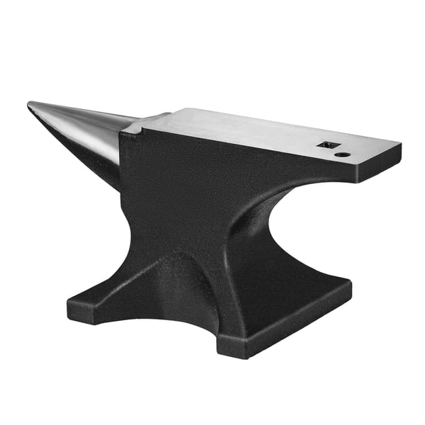 Ambolt, enkelt horn støbt stål, 44,3x20,3x20,6 cm, metalbearbejdningsværktøj