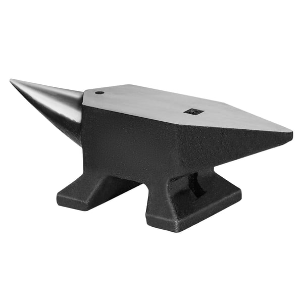 Ambolt, enkelt horn, støbt stål, 36x8x11 cm, metalbearbejdningsværktøj