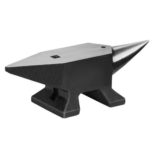 Ambolt, enkelt horn, støbt stål, 36x8x11 cm, metalbearbejdningsværktøj