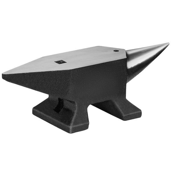 Ambolt, enkelt horn, støbt stål, 36x8x11 cm, metalbearbejdningsværktøj