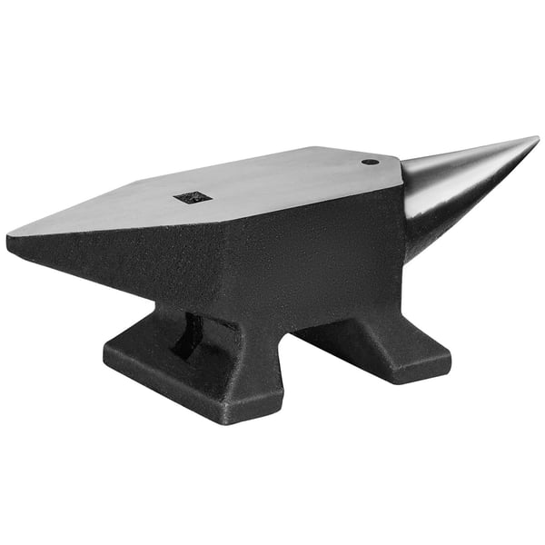 Ambolt, enkelt horn, støbt stål, 36x8x11 cm, metalbearbejdningsværktøj