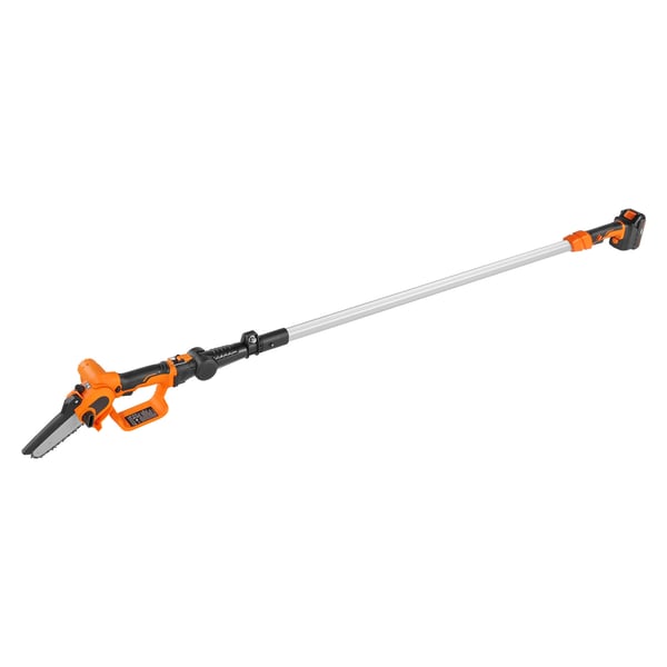 Trådløs stangsav og minikædesav, 12,7 cm skærekapacitet, 243,8 cm rækkevidde, batteri inkluderet