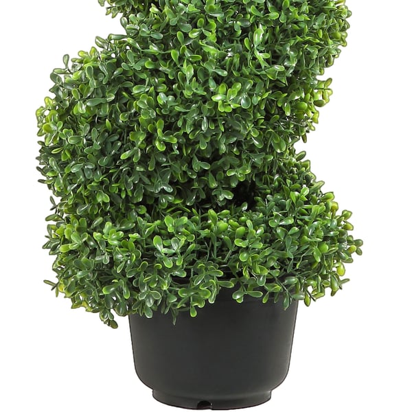 Konstgjorda buxbomträd, 91,4 cm, Grön, PE-material