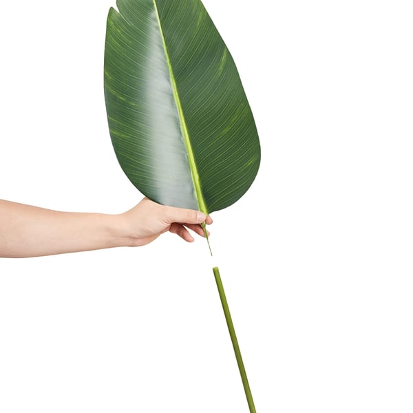 Konstgjord paradisfågelväxt, 70x70x152,4 cm, grön, PE-material
