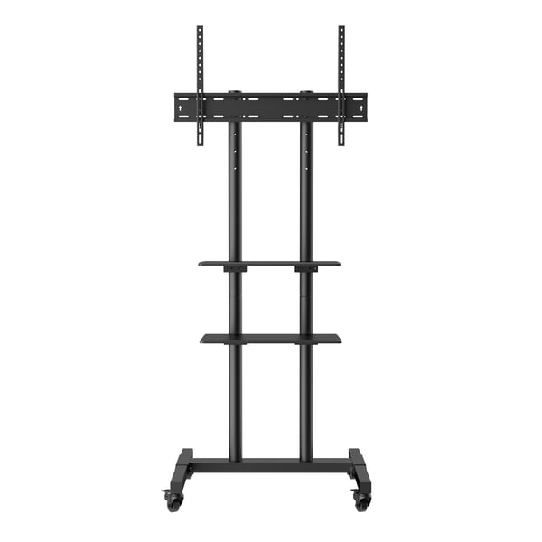 TV-bord, Mobil TV-stander, 69,5x59,5x169,6 cm, Justerbar, Med hjul